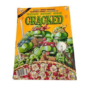 CRACKED Teenage Mutant Ninja Turtle Vtg Comic Book #255 AUG 90 Graphic Novels